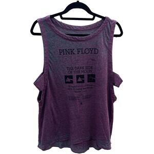 Pink Floyd Dark Side of the Moon Purple Tank with Side Cutouts